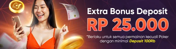 Extra Bonus Deposit Rp 25.000